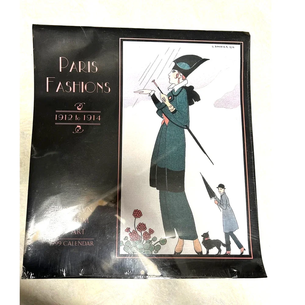 Vintage Paris Fashions 1999 Calendar 1912-1914 Fashion Brooklyn Museum of‎ Art